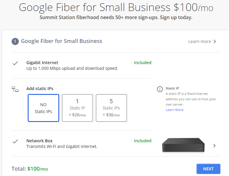 google-fiber-packages