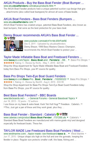 AKUA Bass Boat Fenders Google Results