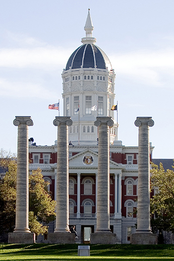 Mizzou Jesse Hall and Columns